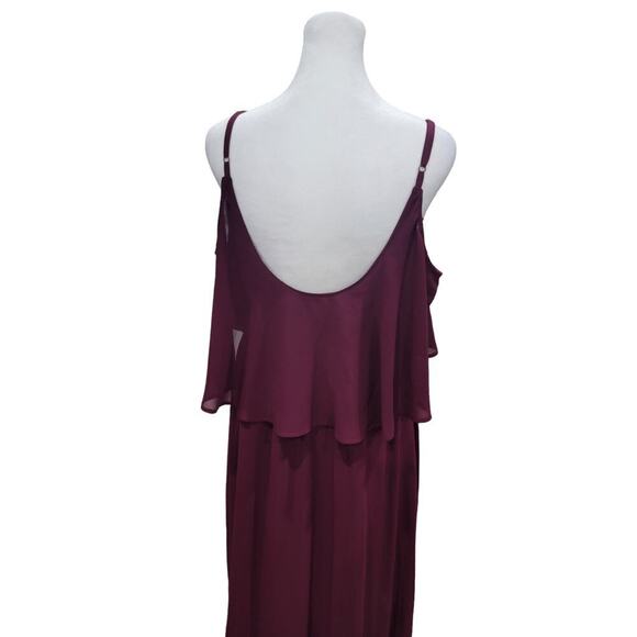 NEW Show Me Your MuMu Women's Caitlin Ruffle Maxi‎ Dress Size Large - Picture 11 of 15